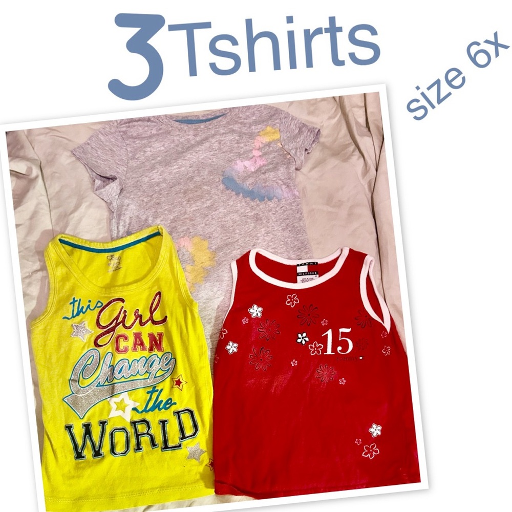 Tommy Hilfiger Yellow and Red Tank Tops